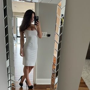 White Event Midi Dress Small